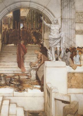 Alma-Tadema, Sir Lawrence After the Audience (mk23) Germany oil painting art